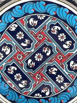Yonca Desen Gümüş 25cm Tabak - 2