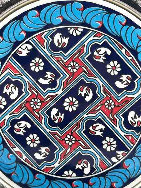 Yonca Desen Gümüş 25cm Tabak - 2