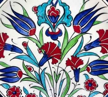 Yurt Dışına Hediye | İznik Çini Tabak 18cm - 2