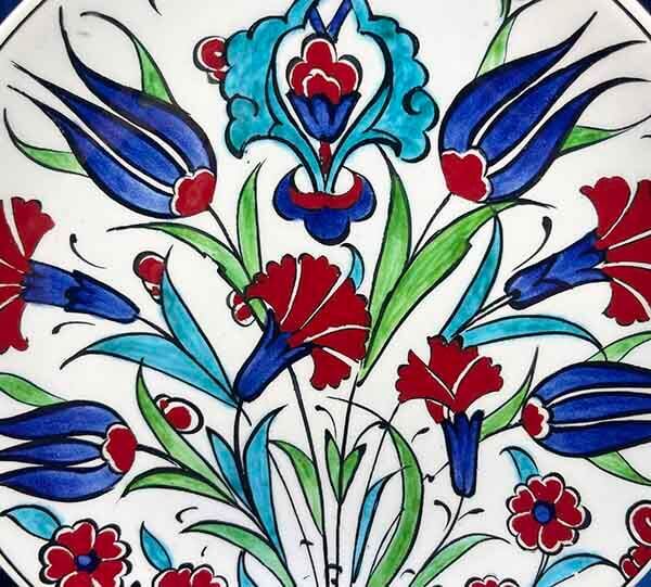 Yurt Dışına Hediye | İznik Çini Tabak 18cm - 2