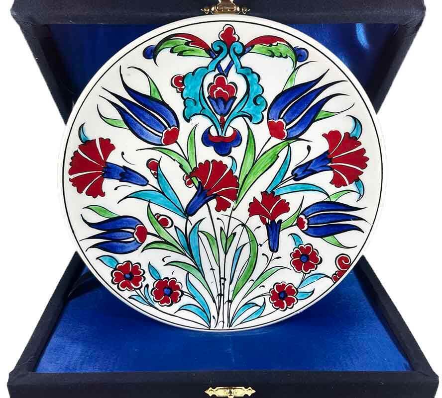 Yurt Dışına Hediye | İznik Çini Tabak 18cm - 1