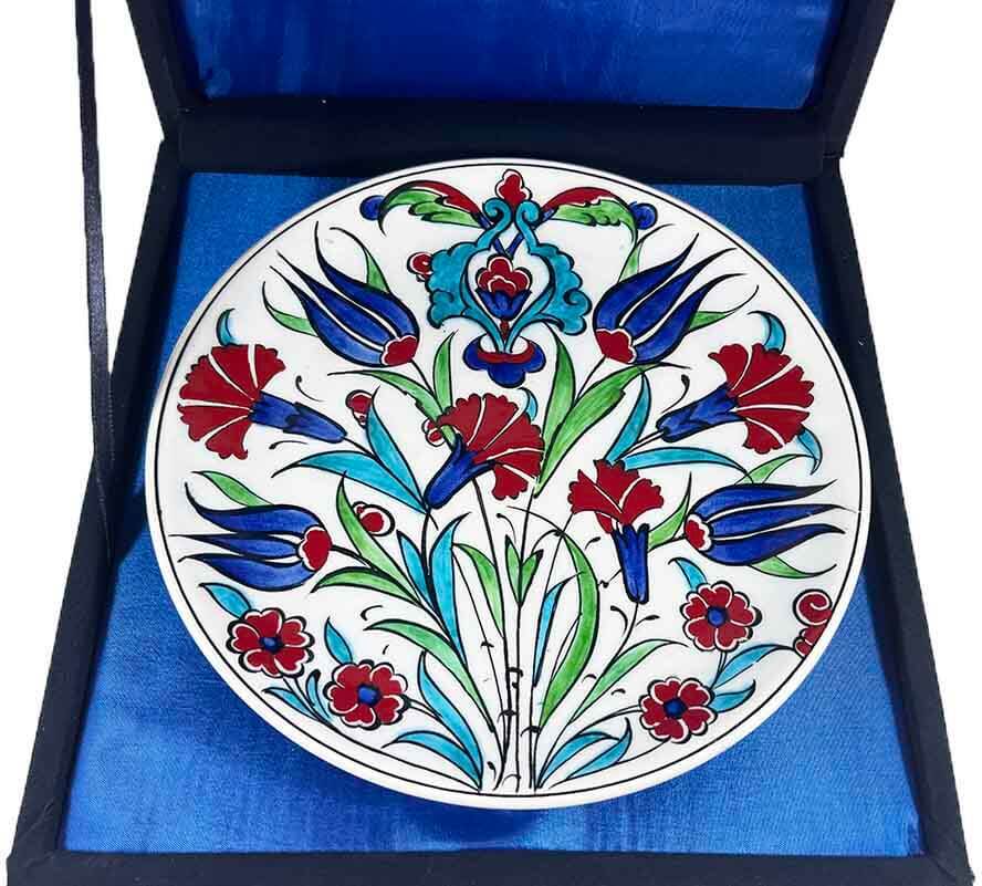 Yurt Dışına Hediye | İznik Çini Tabak 18cm - 3