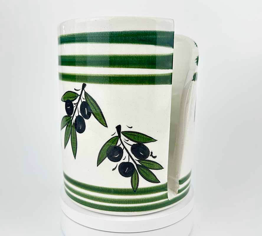 Zeytin Dalı Desenli Seramik Peçetelik - 1